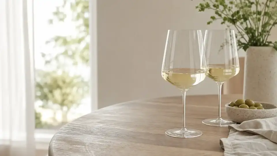 Hvidvinsglas