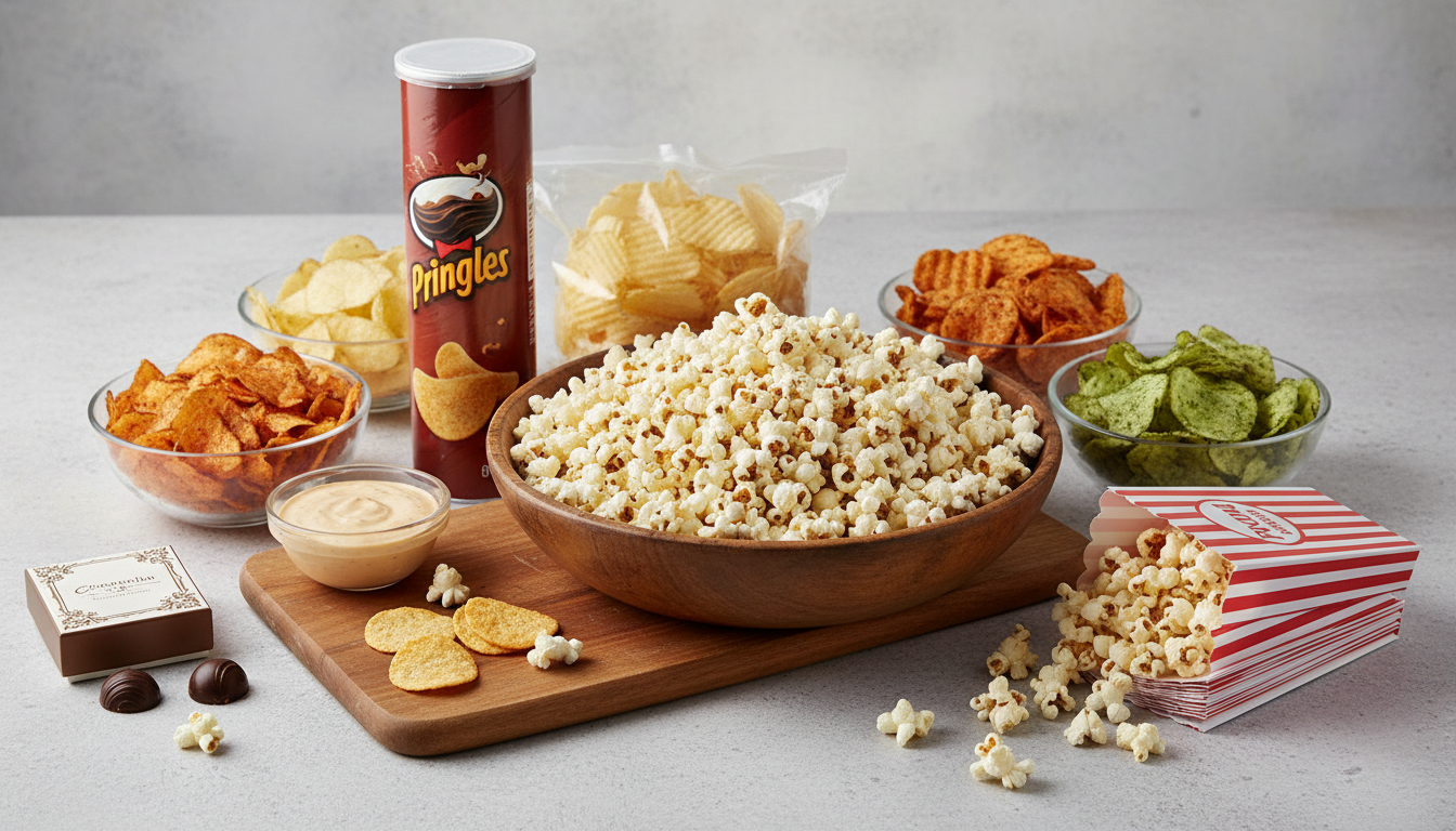 Chips og popcorn