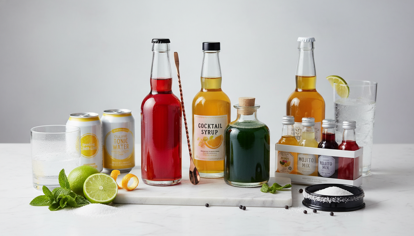 Cocktailsirup og mixer