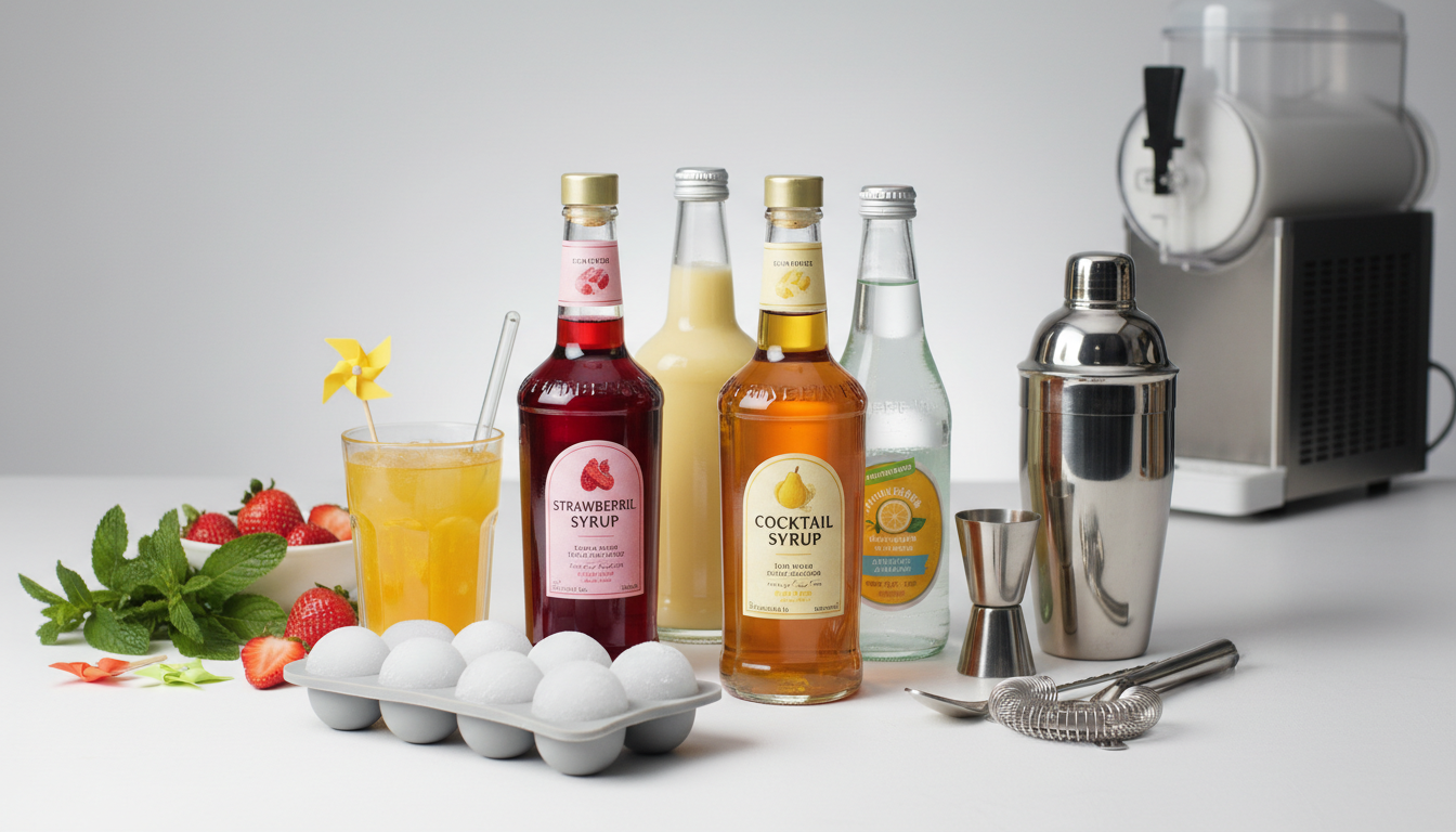 Cocktailsirup og mixere