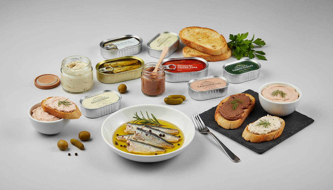 Fiskekonserves og patéer