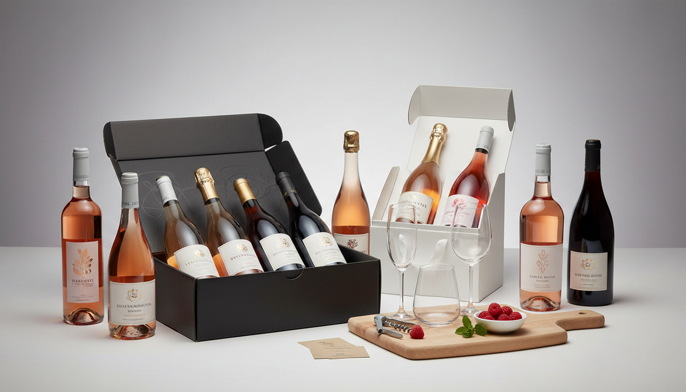 Rosévin smagekasser