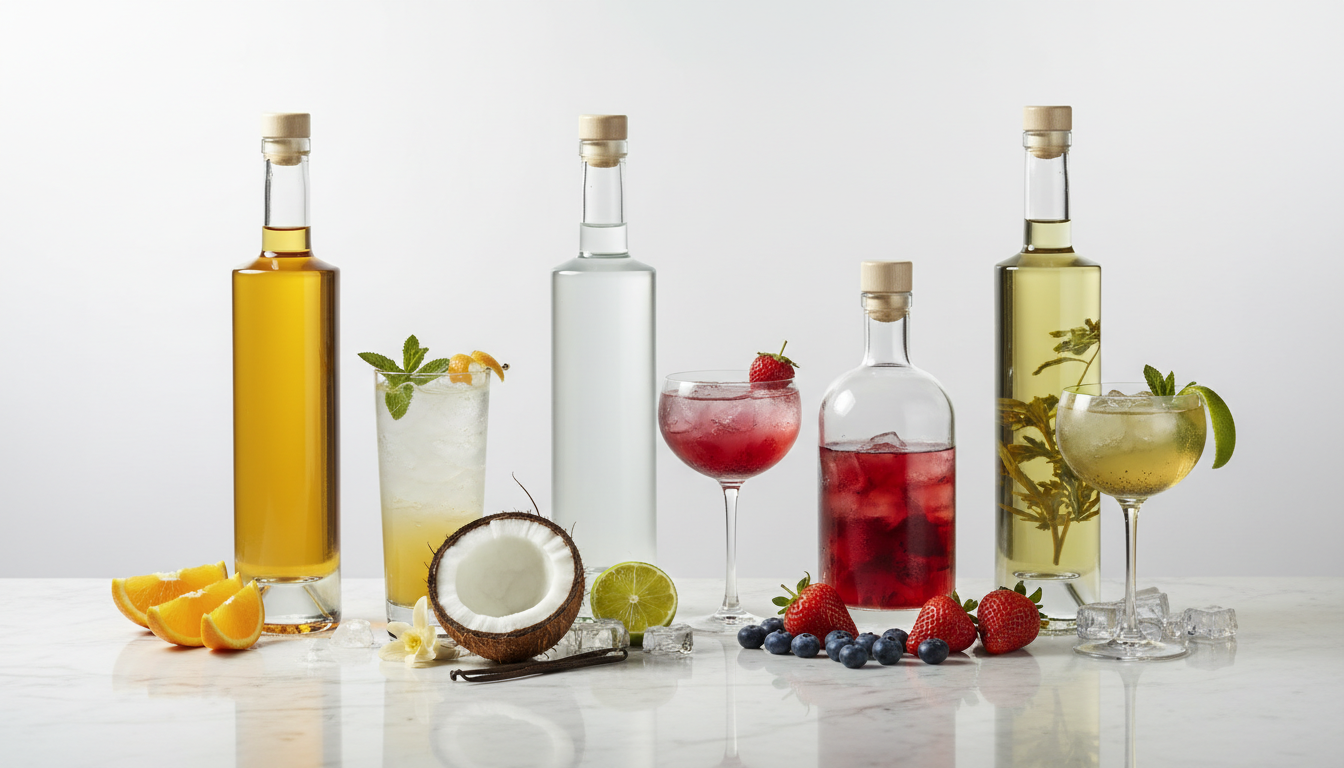 Smagsatte vodkaer